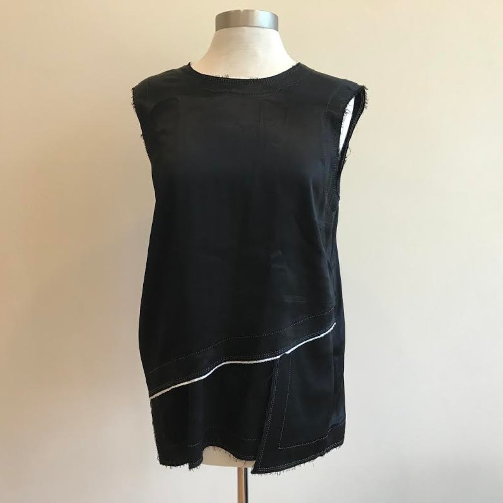DKNY tunic tank top like new black